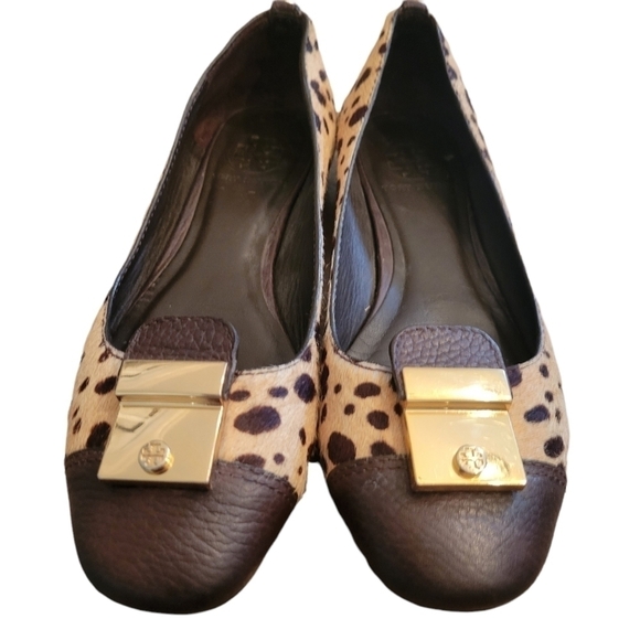 Tory Burch Priscilla Cheetah Print Calf Hair Flats Size 6 1/2 - Picture 3 of 7